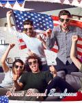 Relaxweex 12 Pack 4th of July Sunglasses American Flag Sunglasses Heart Shaped Trendy Glasses Patriotic Party Favors Gifts for Women Men 4th of July Independence Day