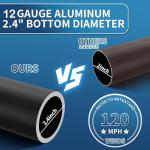 FFILY Heavy Duty Flag Pole, 25 FT 12 Gauge Extra Thick Aluminum Flagpole Kit for Outside House In Ground, 100MPH Wind Tested