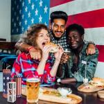 Hying 3 Pieces 4th of July Table Decor Patriotic Tiered Tray Independence Day Wooden Blocks American Table Centerpieces Red Blue Rustic Wood Signs for Tabletop Farmhouse Memorial Day Decorations