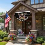 WENWELL America 250 Years of Freedom Bunting Flag, 250th Anniversary USA Patriotic Eagle Design Banner with Brass Grommets, 1776-2026 Commemorative Décor, 1.5x3 FT 2 Pack