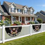 WENWELL America 250 Years of Freedom Bunting Flag, 250th Anniversary USA Patriotic Eagle Design Banner with Brass Grommets, 1776-2026 Commemorative Décor, 1.5x3 FT 2 Pack