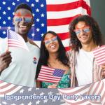 4th of July Star Glasses 2 Pairs Patriotic Fourth of July Star Sunglasses Red White and Blue American Flag Sunglasses USA Themed Glasses for Memorial Day Independence Day Party Supplies Decorations