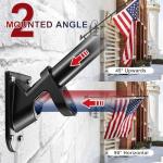 Barcetine Flag Pole Kit with 3x5 US Flag - Includes 6ft Heavy Duty Tangle Free Flagpole,Weather Resistant 3x5 Embroidered American Flag,Aluminum Holder Bracket,for Outside House,Porch,Outdoor