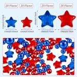 2156 Patriotic Vase Fillers: Red, White, Blue Beads