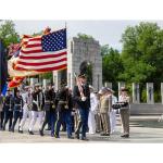 FRF FLAG Indoor Flagpole 8 FT, Wood Flagpole Dark Brown, Oak Flag Pole, Fits Indoor Flag Sets and Display Sets