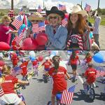 Tegeme 100 Pack of Small American Flags on Sticks, 8 x 12 Inch Mini Handheld US Flags Stick with Solid Wooden Pole Safety Spear Tip for Yard, Memorial Day, 4th of July, Independence Day Decorations