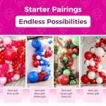 Red Latex Balloons - 100 Pack for Patriotic Events