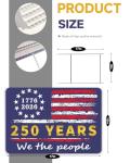 250th Anniversary Patriotic Yard Sign,2 Pack,12" x 17" with H Stakes,American Flag 1776-2026 Independence Day Waterproof Lawn and Garden Decor,250 Years of Freedom Outdoor Welcome Sign