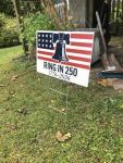 "Ring In 250™ 1776-2026" Liberty Bell Yard Sign,17" x 12", Celebrate America's 250 Years Anniversary with this patriotic Lawn Sign.