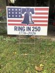 "Ring In 250™ 1776-2026" Liberty Bell Yard Sign,17" x 12", Celebrate America's 250 Years Anniversary with this patriotic Lawn Sign.