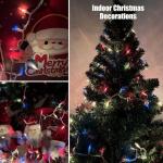 HISHINY Red White Blue 4th of July Patriotic Decorations Lights 100 Count Mini String Lights with White Wire for Outdoor Indoor Christmas,Holiday,Party, Independence Day Decor,UL Certified (21feet)