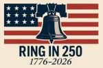 "Ring In 250™ 1776-2026" Liberty Bell Yard Sign,17" x 12", Celebrate America's 250 Years Anniversary with this patriotic Lawn Sign.