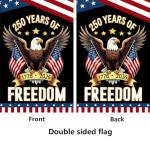 WENWELL 250 year anniversary Garden Flag, 250th birthday Freedom Patriotic Banner Double-Sided with Eagle Design, 1776-2026 Commemorative, 28 x 40 Inch
