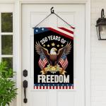 WENWELL 250 year anniversary Garden Flag, 250th birthday Freedom Patriotic Banner Double-Sided with Eagle Design, 1776-2026 Commemorative, 28 x 40 Inch