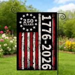 250 Years America Garden Flag, 1776-2026 Commemorative USA 250th Anniversary Banner 4th of July Patriotic Yard Sign Double-Sided Waterproof Flag 12x18 Inch