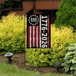 250 Years America Garden Flag, 1776-2026 Commemorative USA 250th Anniversary Banner 4th of July Patriotic Yard Sign Double-Sided Waterproof Flag 12x18 Inch