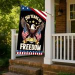 WENWELL 250 year anniversary Garden Flag, 250th birthday Freedom Patriotic Banner Double-Sided with Eagle Design, 1776-2026 Commemorative, 28 x 40 Inch