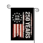 WENWELL 250 Years Anniversary Garden Flag,Blessings 250th Freedom Patriotic Banner Double, Sided with Stars and Stripes Design,1776-2026 Commemorative, 12x18 Inch