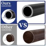 IOEN 25 FT 12 Gauge Heavy Duty Flag Pole - Extra Thick Aluminum Flagpole kit with 5x3 Nylon Embroidered Flag,for Outside Yard,Outdoor,Commercial or Residential-Ground - 110MPHWind Tested，Black