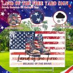 Kigeli 250th Anniversary Memorial Day Yard Sign with Stakes 4th of July Patriotic Yard Signs Soldier Boots Garden Flag Waterproof Outdoor Outdoor Lawn Garden Patio Party Supplies(Freedom Boots)