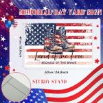 Kigeli 250th Anniversary Memorial Day Yard Sign with Stakes 4th of July Patriotic Yard Signs Soldier Boots Garden Flag Waterproof Outdoor Outdoor Lawn Garden Patio Party Supplies(Freedom Boots)