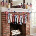 Gilprop 6.7 ft Red White and Blue Patriotic Bow Banner 4th of July Ribbon Garland 250th Anniversary Banner Decoration for Indoor Outdoor Memorial Day Veteran Independence Day Party Supplies