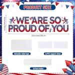Military Welcome Home Yard Sign with Stakes We Are so Proud of You Lawn Sign for Army Veterans Day Homecoming Navy Patriotic Welcome Party Deployment Returning Outdoor Supplies Decor Dekoration