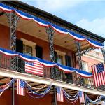Mizelu 6 Pcs 40 Ft Patriotic Foil Fringe Bunting, Red White Blue Tinsel Streamers Banner, Independence Day Metallic Fringe Garland for 4th of July Celebration Party Parade Events Decoration