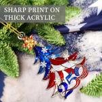 250 Anniversary USA Ornament, 2D Acrylic USA 250th Anniversary, America 250 Merchandise, America 250th Birthday Gifts, Patriotic 4th of July Decorations