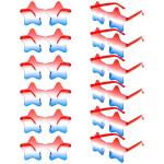 4th of July Star Glasses 12 Pairs Patriotic Fourth of July Star Sunglasses Red White and Blue American Flag Sunglasses USA Themed Glasses for Memorial Day Independence Day Party Supplies Decorations