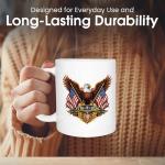Rogue River Tactical 250th Anniversary America Years Patriotic USA Flag Funny Coffee Mug Novelty Cup Gift 1776-2026 (Eagle)