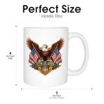 Rogue River Tactical 250th Anniversary America Years Patriotic USA Flag Funny Coffee Mug Novelty Cup Gift 1776-2026 (Eagle)
