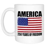 Rogue River Tactical 250th Anniversary America Years Patriotic USA Flag Funny Coffee Mug Novelty Cup Gift 1776-2026