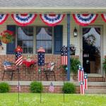 hogardeck 4th of July Decorations Outdoor, 36” Set of 3 Metal Firework Decorative Garden Stakes for Fourth of July Decorations, Patriotic Yard Firecracker Signs for Garden Memorial Day Decorations