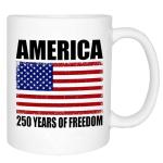 Rogue River Tactical 250th Anniversary America Years Patriotic USA Flag Funny Coffee Mug Novelty Cup Gift 1776-2026