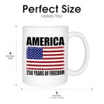 Rogue River Tactical 250th Anniversary America Years Patriotic USA Flag Funny Coffee Mug Novelty Cup Gift 1776-2026
