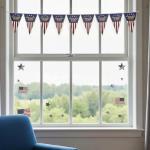 Flutesan 250th Anniversary Banner USA Flag Patriotic Decorations 11"x7.5"x8ft American Flag Triangle Banner Garland for 1776-2026 250th Birthday 4th of July Independence Memorial Day Party Supplies