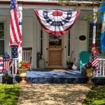 hogardeck 4th of July Decorations Outdoor, 36” Set of 3 Metal Firework Decorative Garden Stakes for Fourth of July Decorations, Patriotic Yard Firecracker Signs for Garden Memorial Day Decorations