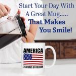 Rogue River Tactical 250th Anniversary America Years Patriotic USA Flag Funny Coffee Mug Novelty Cup Gift 1776-2026