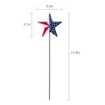 hogardeck 4th of July Decorations Outdoor, 6 PCS Metal Patriot Star Decorative Garden Stakes for Fourth of July Decorations, Patriotic Yard Signs for Garden Memorial Day Decorations