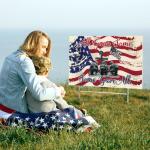 Kigeli 250th Anniversary Memorial Day Yard Sign with Stakes 4th of July Patriotic Yard Signs Soldier Boots Garden Flag Waterproof Outdoor Outdoor Lawn Garden Patio Party Supplies(Memorial)