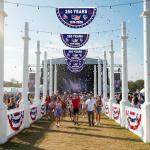 2-Pack 250th American Anniversary Bunting Flags, 1.5x3 Ft - USA 1776-2026 Semiquincentennial Flat Fan Banner with Brass Grommets for Patriotic Outdoor Garden & Porch Decorations