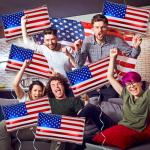 Hoosige 12 Pcs American Flag Balloons 27x18 Inch Red White and Blue 4th of July Inflatable Aluminum Foil Balloon USA Patriotic Party Decorations for Independence Veterans Labor Memorial Day Election