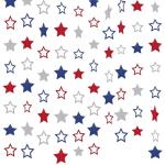 ELOPELY 10 Pack Patriotic Decor, Red Blue Star Banner Streamers for 4th of July, 98 Ft Hanging American Star Garland for Independence Day Decorations (Red, Blue)