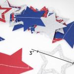 ELOPELY 10 Pack Patriotic Decor, Red Blue Star Banner Streamers for 4th of July, 98 Ft Hanging American Star Garland for Independence Day Decorations (Red, Blue)