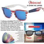 PolarSpex Polarized Sunglasses for Men and Women – UV Protection, Durable & Lightweight Retro Sunglasses for Driving, Fishing