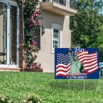 Probsin 250th Anniversary Yard Sign 12" x 17" with H Stakes America Flag The Statue of Liberty 250 Years of Freedom 1776-2026 250th Birthday Patriotic Welcome Signs for Lawn, Garden, Yard, Parade