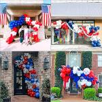 Bonropin 145pcs Red White and Blue Balloon Garland Kit for Nautical Party Baseball Theme Party Baby Shower Independence Day Veterans Memorial Day Party 4th of July Balloon Arch Decorations