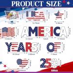RattanView 12 Pcs Large 250th Anniversary Yard Signs Decoration 4th of July 250th Patriotic USA Flag Eagle Lawn Decoration with Stakes for 1776-2026 Commemorative Outdoor Decor