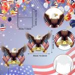 Amyhill 4th of July Outdoor Decor Patriotic Eagle Garden Metal Stakes 250th Anniversary America Welcome Yard Signs USA Decorations Garden Stake for Independence Memorial Day Patio Lawn Walkway Outside